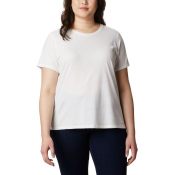 Columbia Solar Shield Short Sleeve Plus Size, Camiseta Blancos Para Mujer | 395801-VYJ